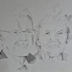 Original pencil drawing by Fife artist Kelart