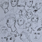 Original pen sketch by Fife artist Kelart