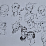 Original pen sketch by Fife artist Kelart