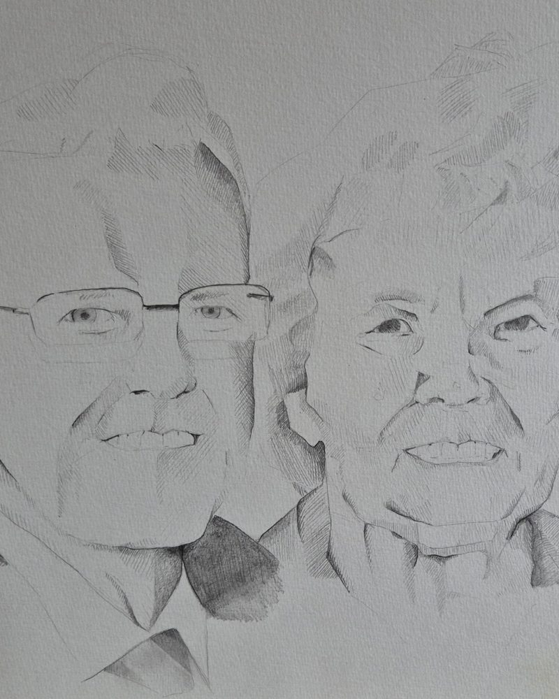 Original pencil drawing by Fife artist Kelart