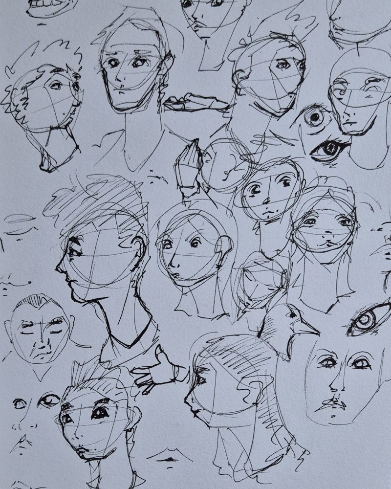 Original pen sketch by Fife artist Kelart