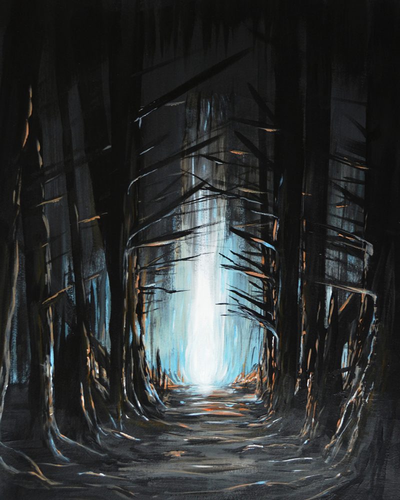 Original acrylic painting by Fife artist Kelart